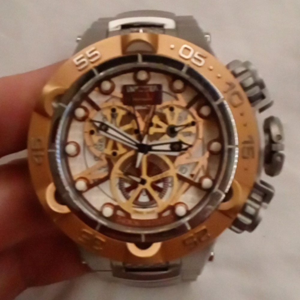 Invicta Two-Tone Gold and Silver Watch